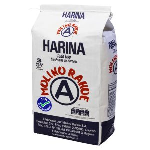 Harina de trigo Molino Rahue 3kg sin blanqueadores