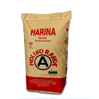 Harina de trigo Molino Rahue, saco de papel 20 kg
