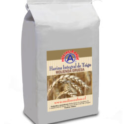 Harina de trigo integral, molienda gruesa, 2 kg