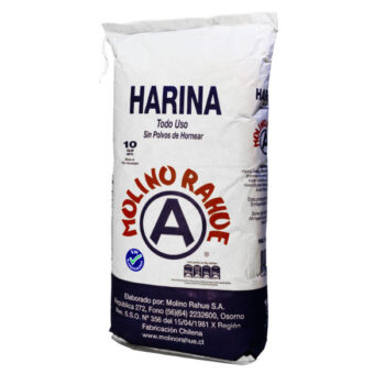 Harina de trigo Molino Rahue 10kg sin blanqueadores
