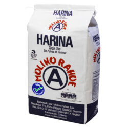 Harina de trigo Molino Rahue 3kg sin blanqueadores