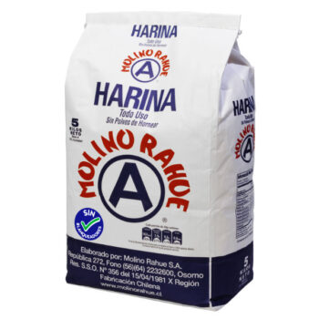 Harina de trigo Molino Rahue 5kg sin blanqueadores